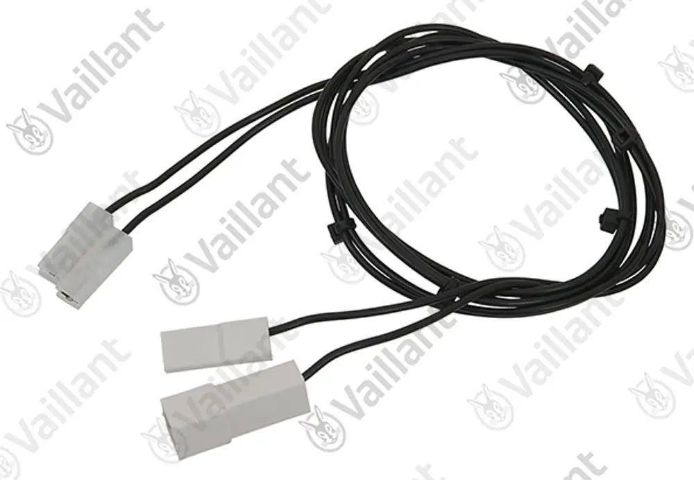 Vaillant Kabelbaum mit zwei Steckverbindern und mehreren Leitungen, zur Verbindung von elektrischen Komponenten oder Geräten.